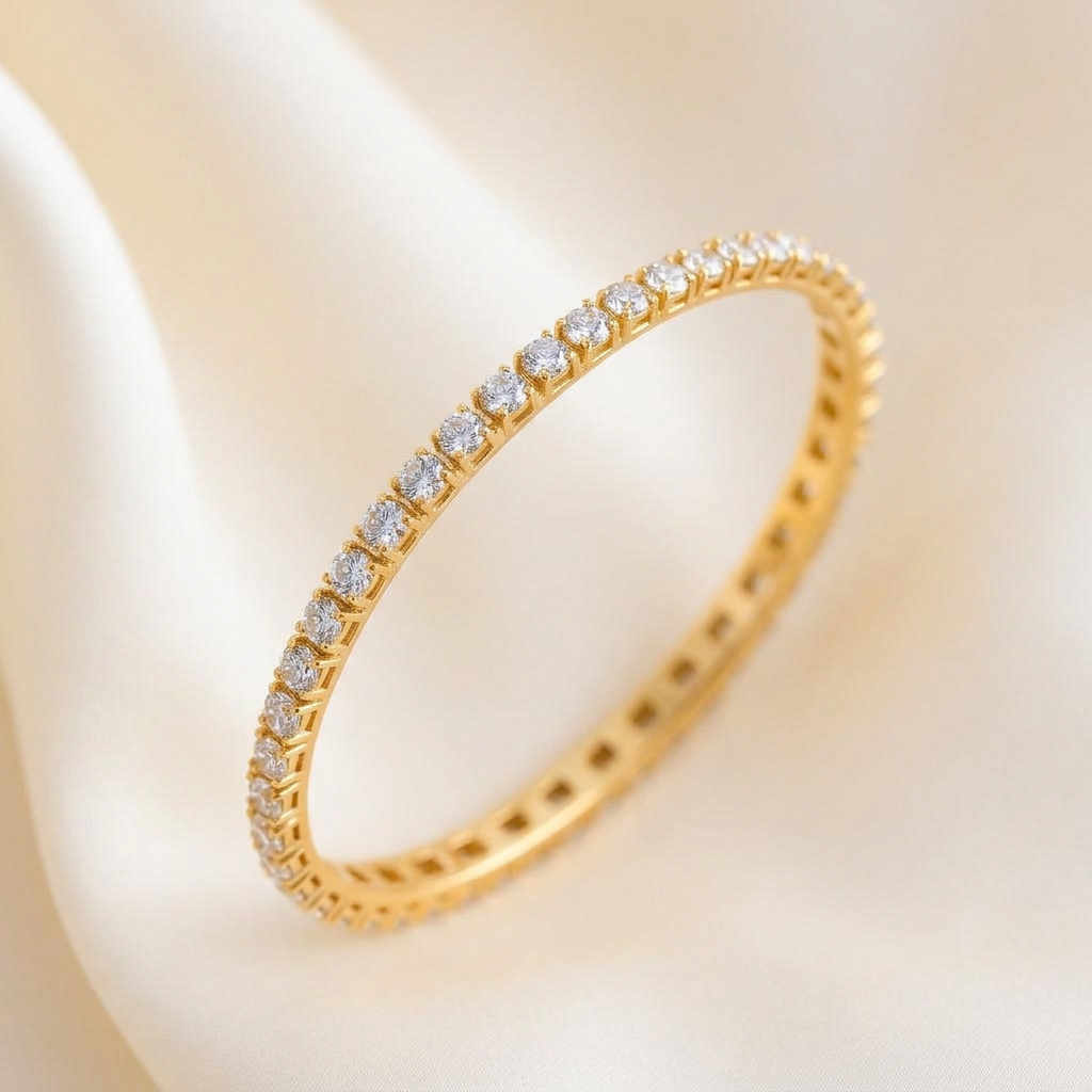 Diamond Eternity Bangle view 2