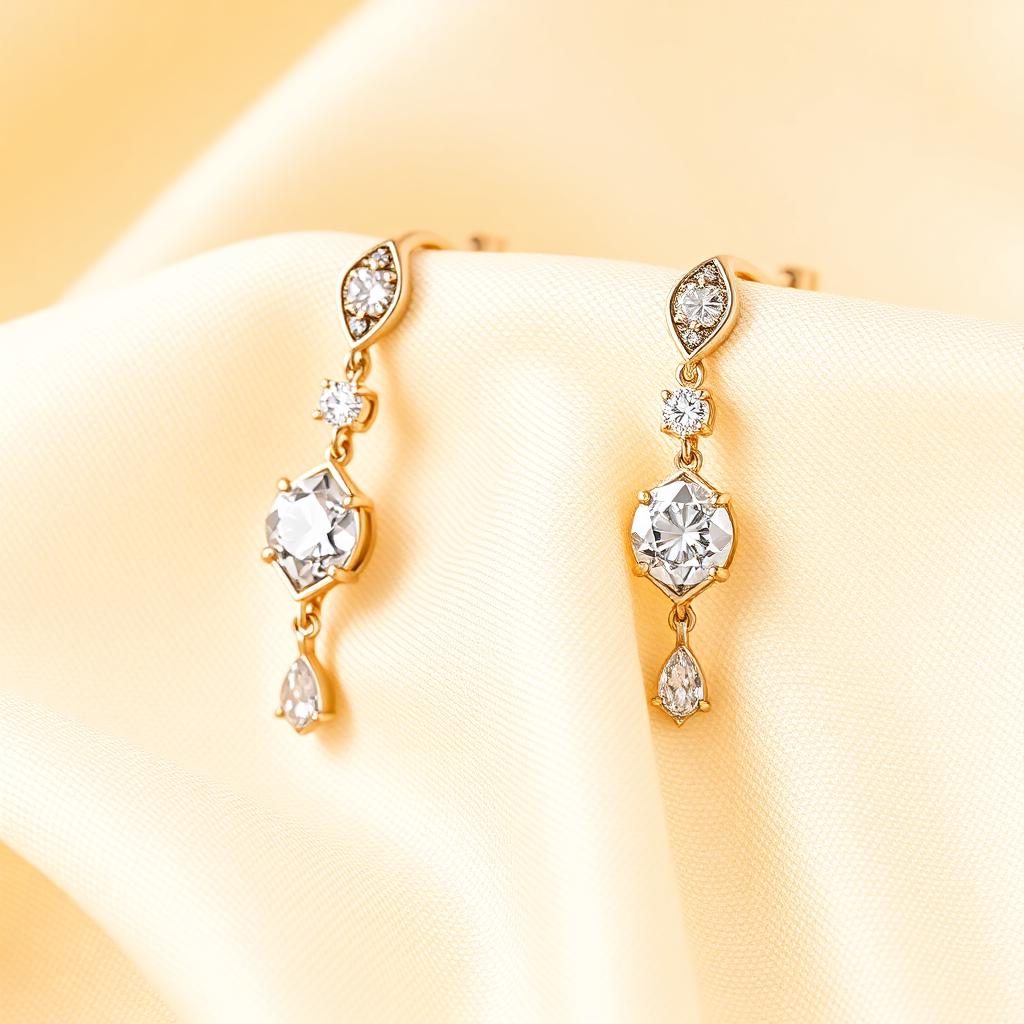 Drop Diamond Earrings — KISNA Earrings