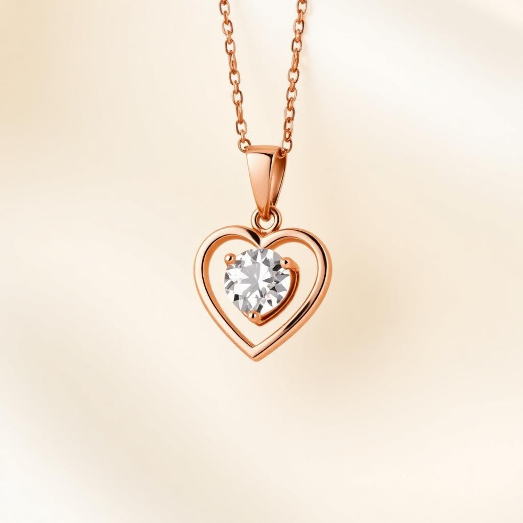 Heart Solitaire Pendant — KISNA Pendants