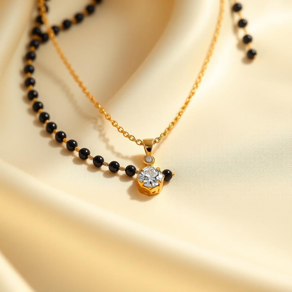 Mangalsutra with Diamonds — KISNA Mangalsutra