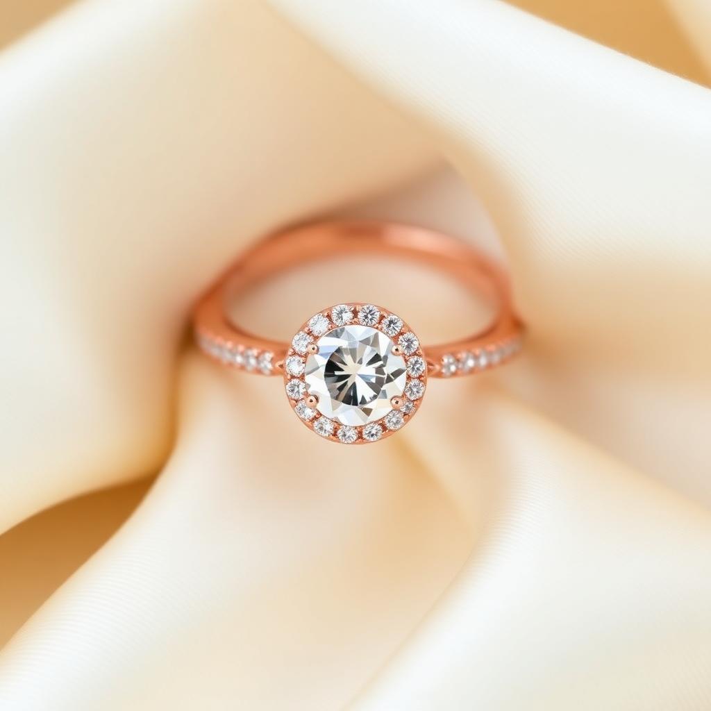 Solitaire Halo Ring — KISNA Rings