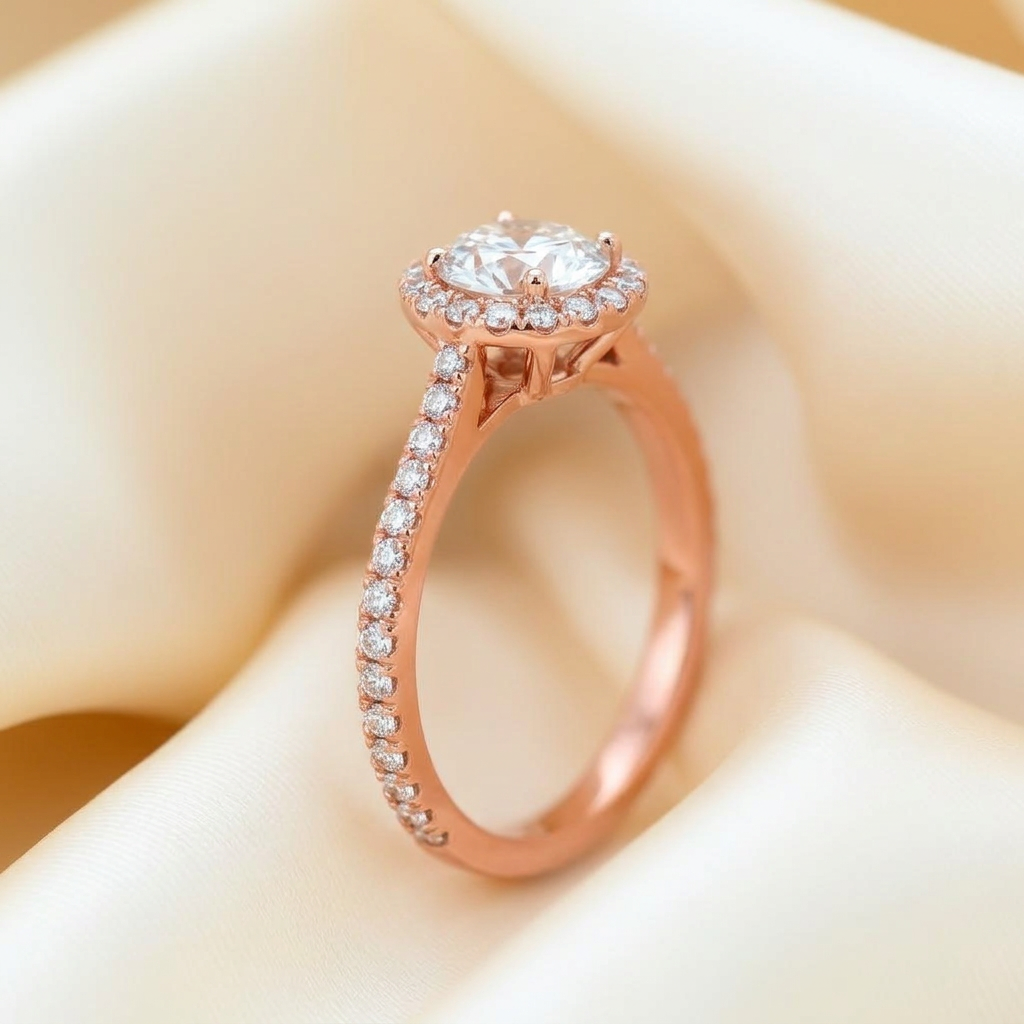Solitaire Halo Ring view 2